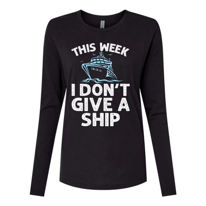 Funny Cruise Design For Women Cruise Ship Cruising Lover Womens Cotton Relaxed Long Sleeve T-Shirt