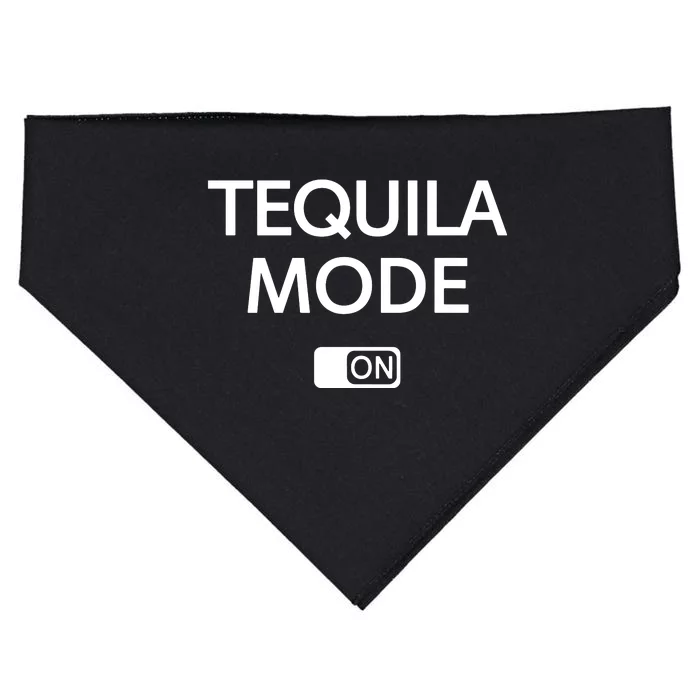 Funny Cinco De Mayo Tequila Mode On Gift Woman USA-Made Doggie Bandana