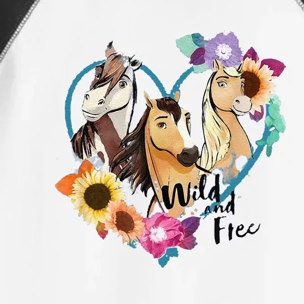 Funny Cute Dreamworks Spirit Riding Gift Free Wild And Free Gift Toddler Fine Jersey T-Shirt