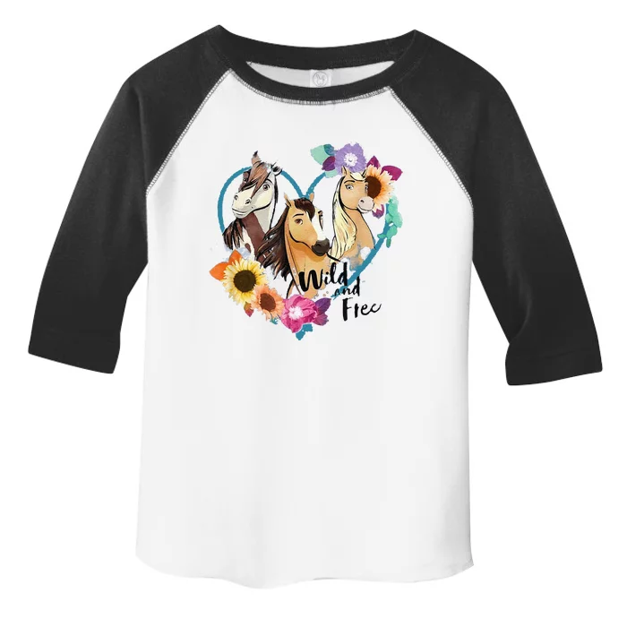 Funny Cute Dreamworks Spirit Riding Gift Free Wild And Free Gift Toddler Fine Jersey T-Shirt