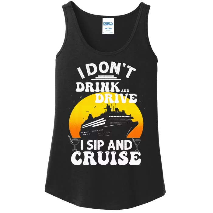 Funny Cruise Design For Cruise Vacation Boat Trip Ladies Essential Tank