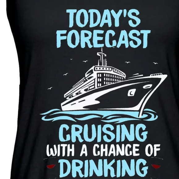 Funny Cruise Design For Cruising Boat Trip Lovers Ladies Essential Flowy Tank