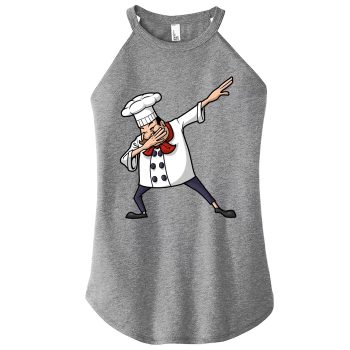 Funny Chef Design Cook Hiphop Dabbing Dance Great Gift Women’s Perfect Tri Rocker Tank