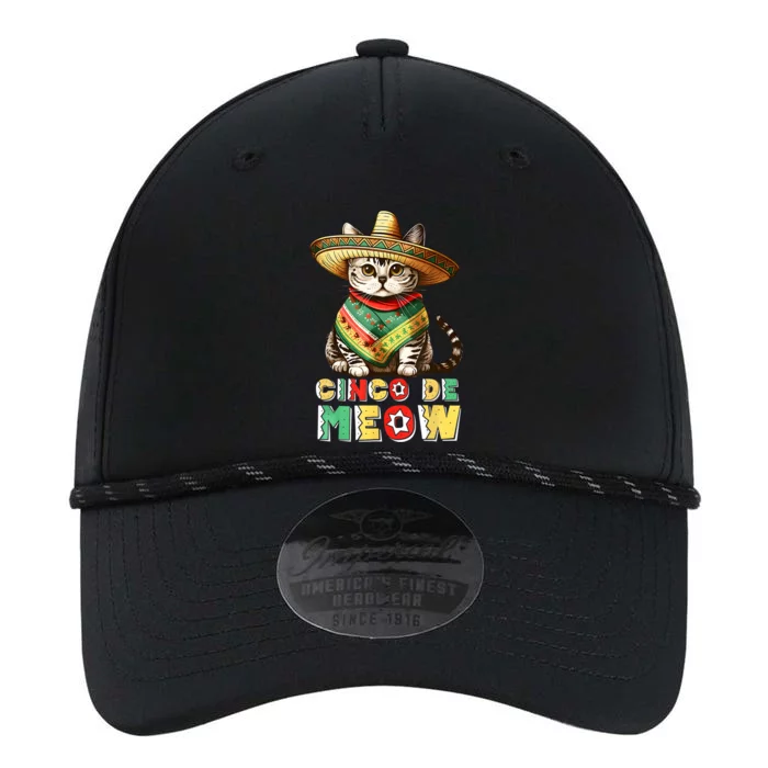 Feliz Cinco De Meow Funny Mexican Cat Fiesta 5 De Mayo Performance The Dyno Cap