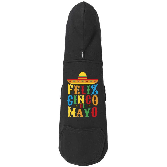 Feliz Cinco De Mayo Doggie 3-End Fleece Hoodie