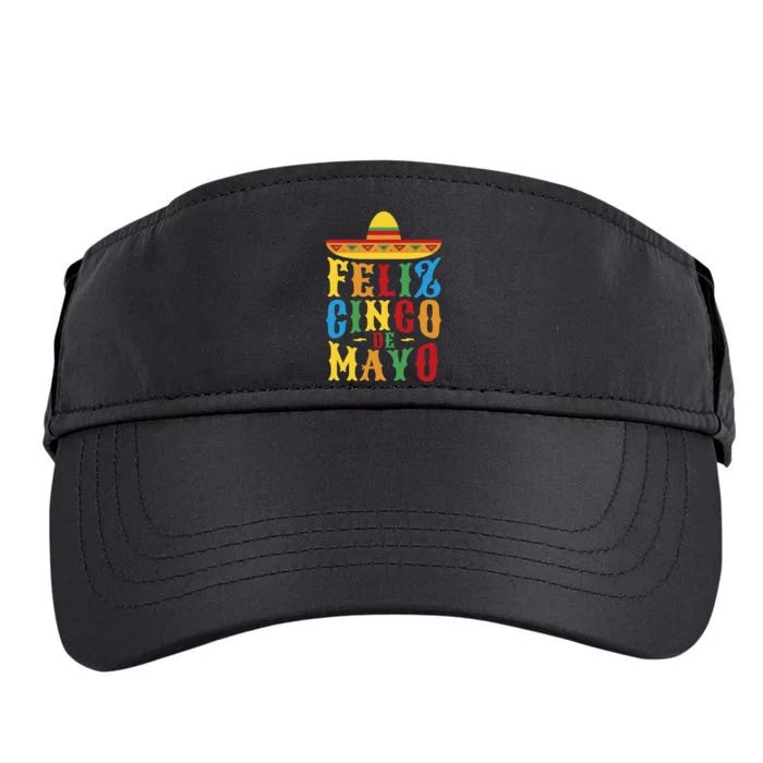 Feliz Cinco De Mayo Adult Drive Performance Visor