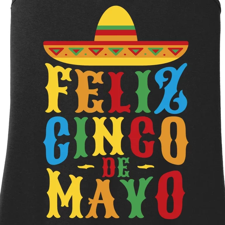 Feliz Cinco De Mayo Ladies Essential Tank