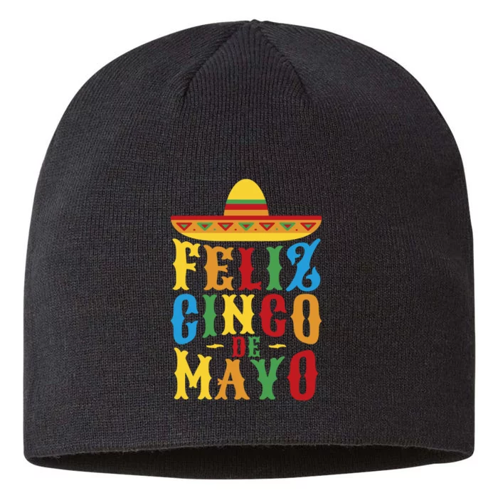 Feliz Cinco De Mayo 8 1/2in Sustainable Knit Beanie