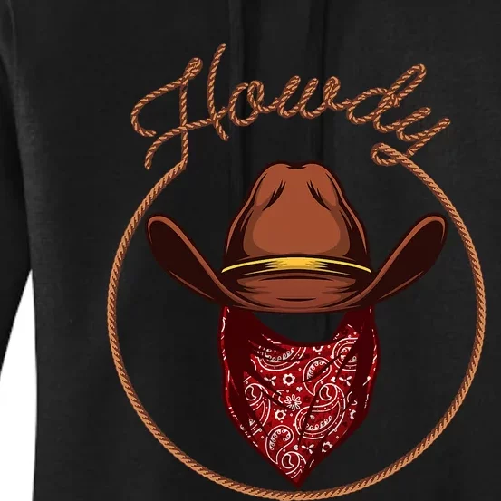 Funny Cowboy Design Rodeo Bull Rider Cowboy Women's Pullover Hoodie