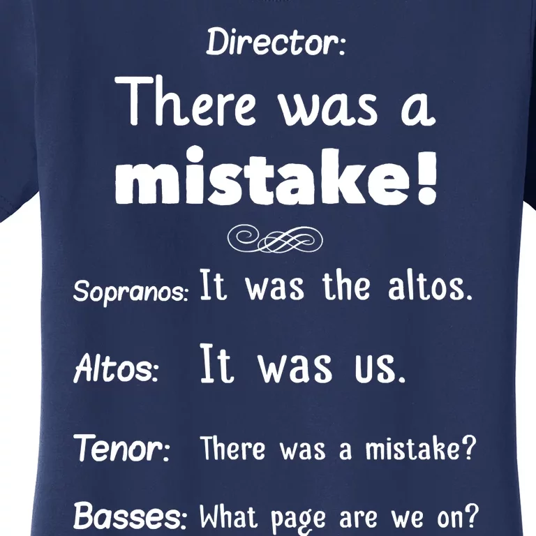 Funny Choir Director Soprano Alto Tenor Bass Women's T-Shirt