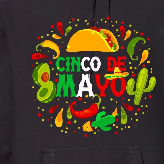 Fiesta Cinco De Mayo Party Mexican Women Premium Hoodie