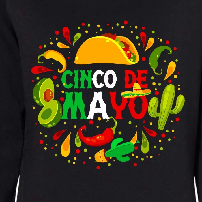 Fiesta Cinco De Mayo Party Mexican Women Womens California Wash Sweatshirt