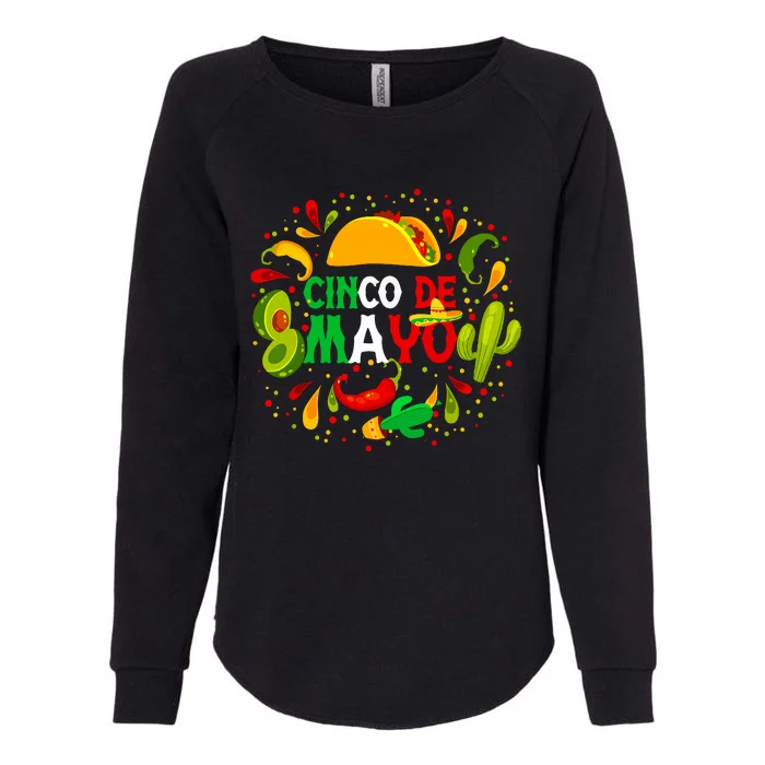 Fiesta Cinco De Mayo Party Mexican Women Womens California Wash Sweatshirt