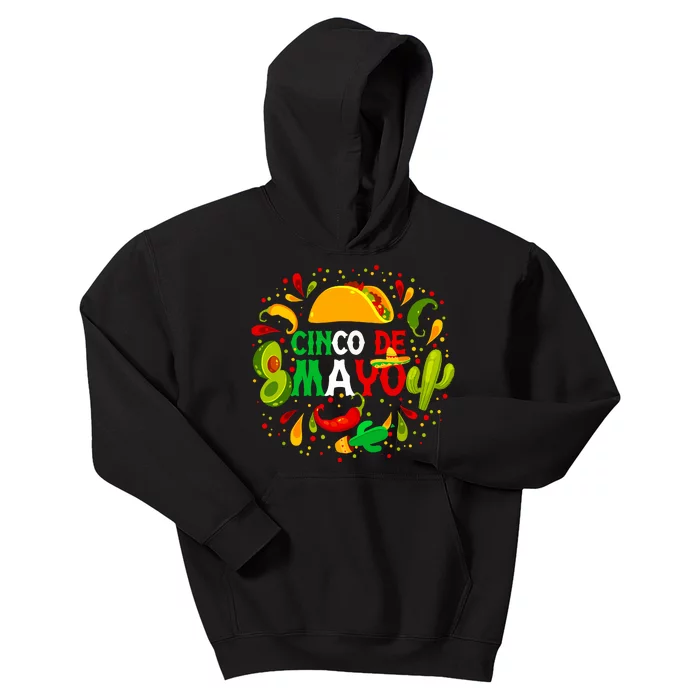 Fiesta Cinco De Mayo Party Mexican Women Kids Hoodie