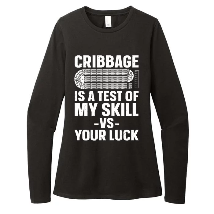 Funny Cribbage Design For Card Game Cribbage Lover Womens CVC Long Sleeve Shirt