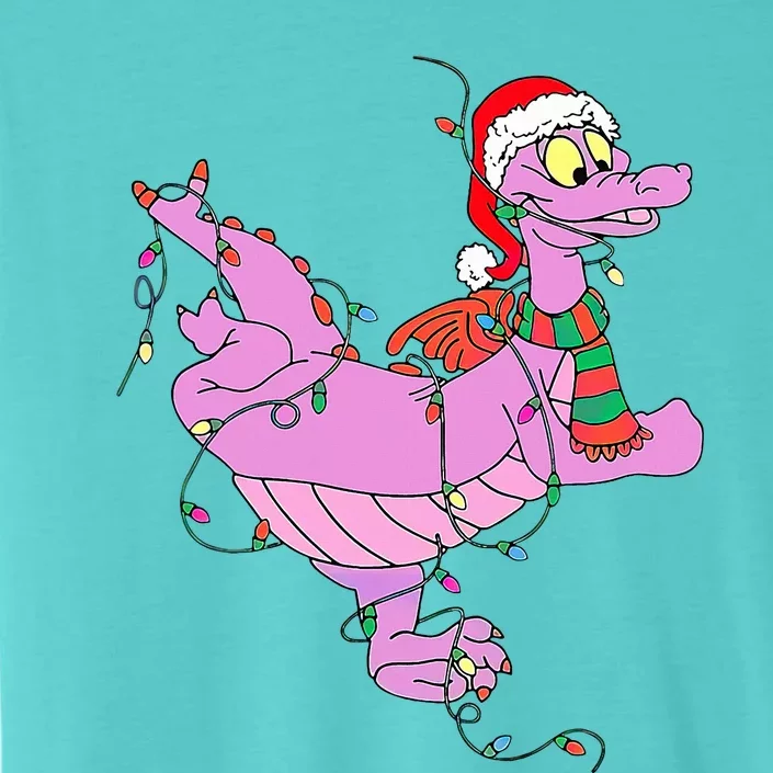 Funny Cute Dragon Figment Lights Christmas ChromaSoft Performance T-Shirt