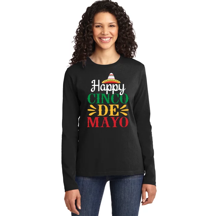 Fiesta Cinco De Mayo Ladies Long Sleeve Shirt