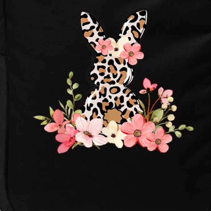 Floral Cheetah Easter Bunny Impact Tech Backpack