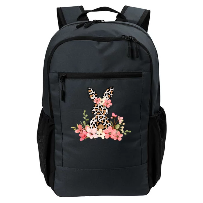 Floral Cheetah Easter Bunny Daily Commute Backpack