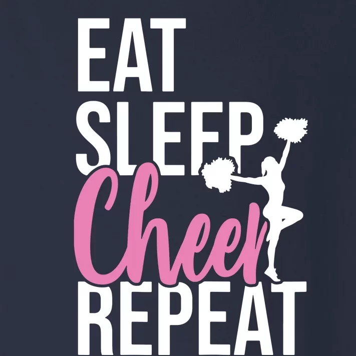 Funny Cute EAT SLEEP CHEER REPEAT Love Gift Toddler Long Sleeve Shirt