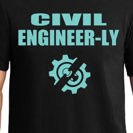 Funny Civil Engineer Student Nearly Engineer Major Pun Cool Gift Pajama Set