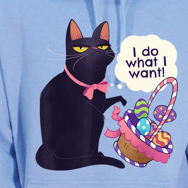 Funny Cat Easter What I Want Easter Basket Stuffers Unisex Surf Hoodie