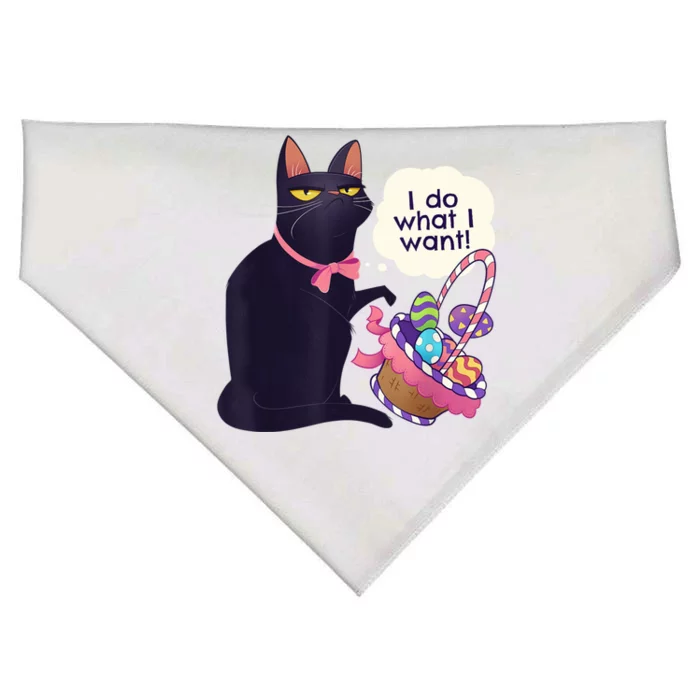 Funny Cat Easter What I Want Easter Basket Stuffers USA-Made Doggie Bandana