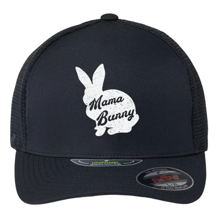 Funny & Cute Easter Mama Bunny Easter Rabbit Flexfit Unipanel Trucker Cap