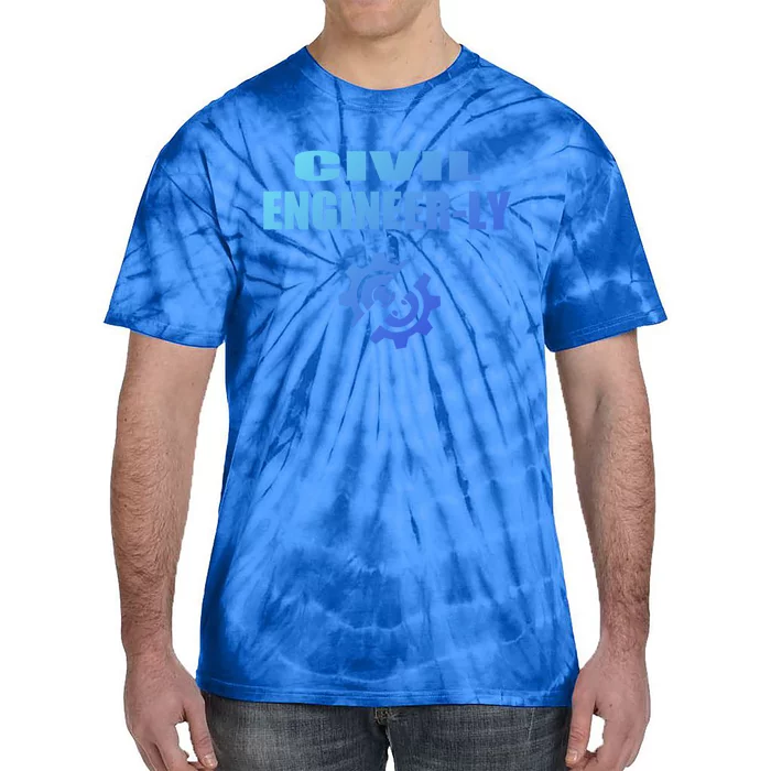 Funny Civil Engineer Student Nearly Engineer Major Pun Cool Gift Tie-Dye T-Shirt