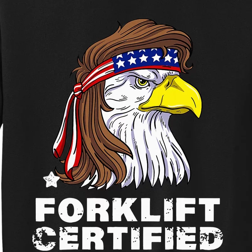 Forklift Certified Eagle Mullet Usa Fork Lift Sweatshirt