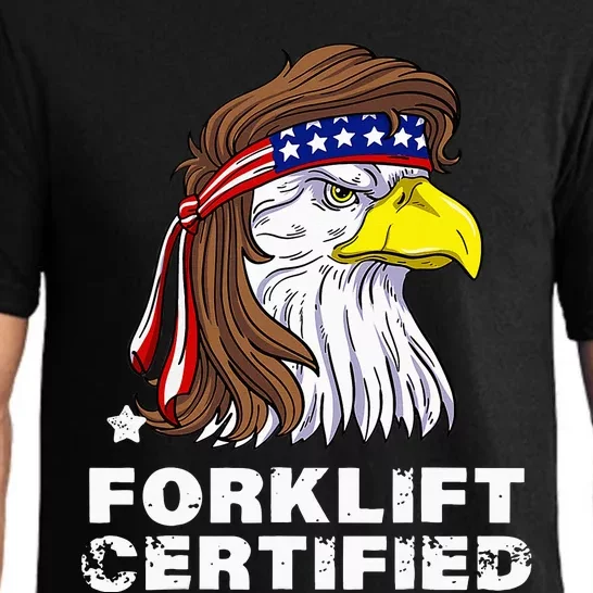 Forklift Certified Eagle Mullet Usa Fork Lift Pajama Set