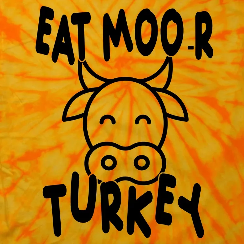 Funny Cow Eat More Turkey Thanksgiving Tie-Dye T-Shirt