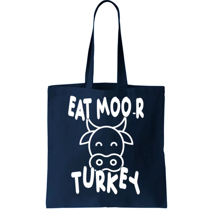 Funny Cow Eat More Turkey Thanksgiving Tote Bag