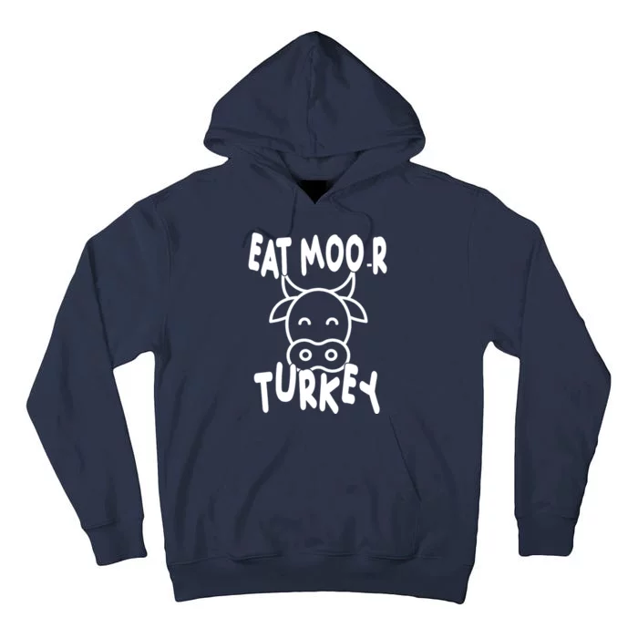 Funny Cow Eat More Turkey Thanksgiving Tall Hoodie