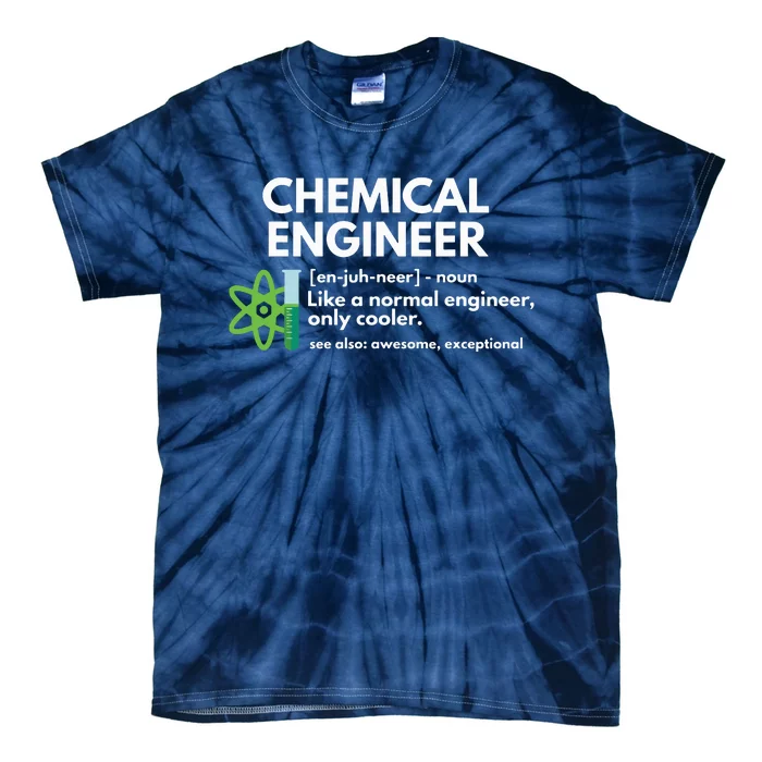 Funny Chemical Engineer Definition Engineering Tie-Dye T-Shirt