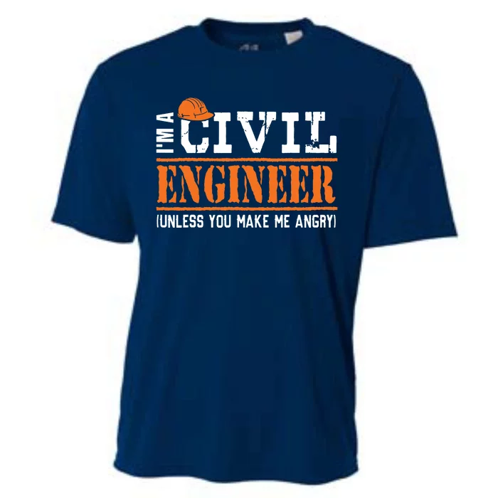 Funny Civil Engineers Im A Crazy Civil Engineering Cooling Performance Crew T-Shirt