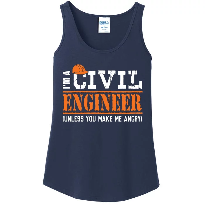 Funny Civil Engineers Im A Crazy Civil Engineering Ladies Essential Tank