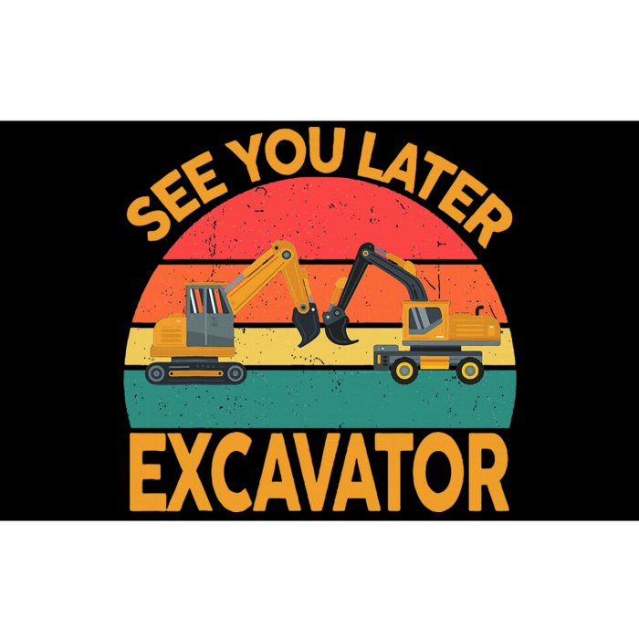 Funny Construction Excavator Bumper Sticker