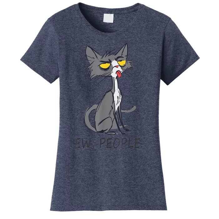 Funny Cat Ew People Meowy Cat Lovers  Wo Gifts Women's T-Shirt