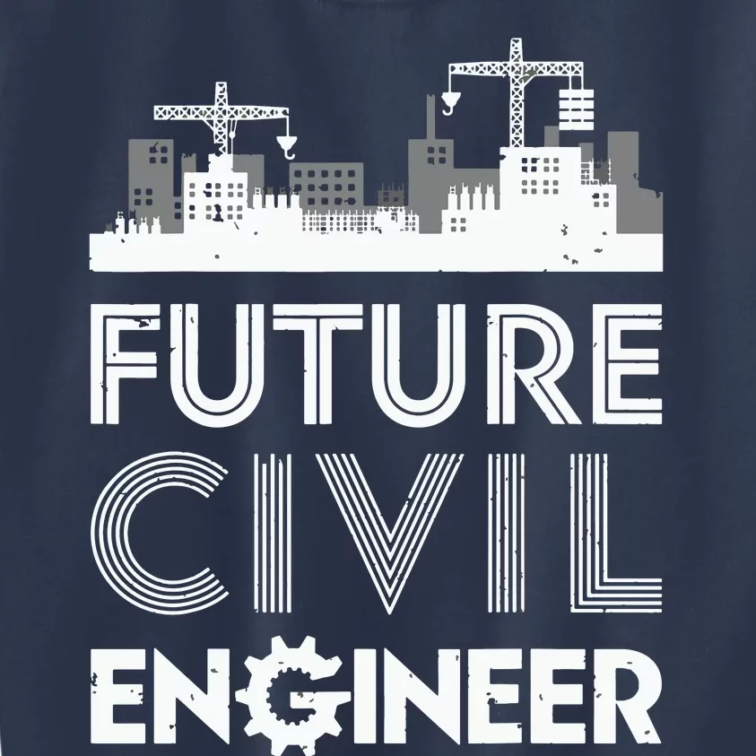 Future Civil Engineer Men Women Engineering Student Gifts Kids Sweatshirt