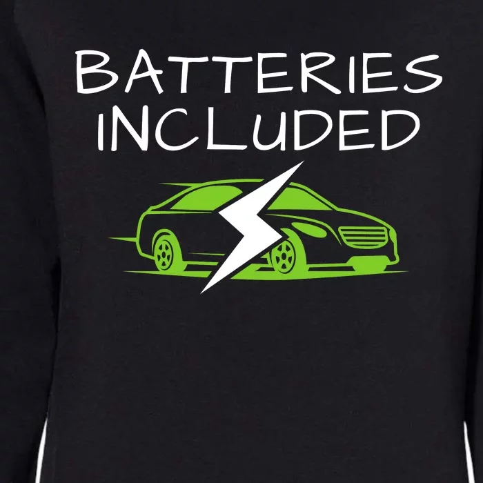 Fully Charged, Electric Powered Cars, Funny Electric Vehicle, EVs Womens California Wash Sweatshirt