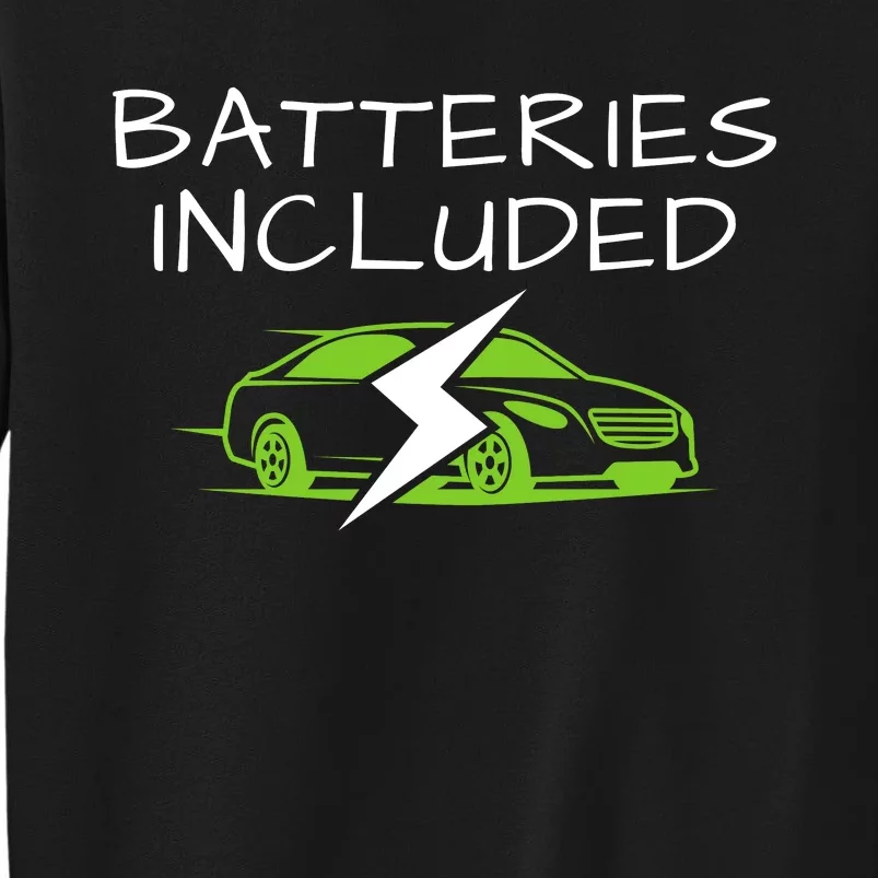 Fully Charged, Electric Powered Cars, Funny Electric Vehicle, EVs Tall Sweatshirt