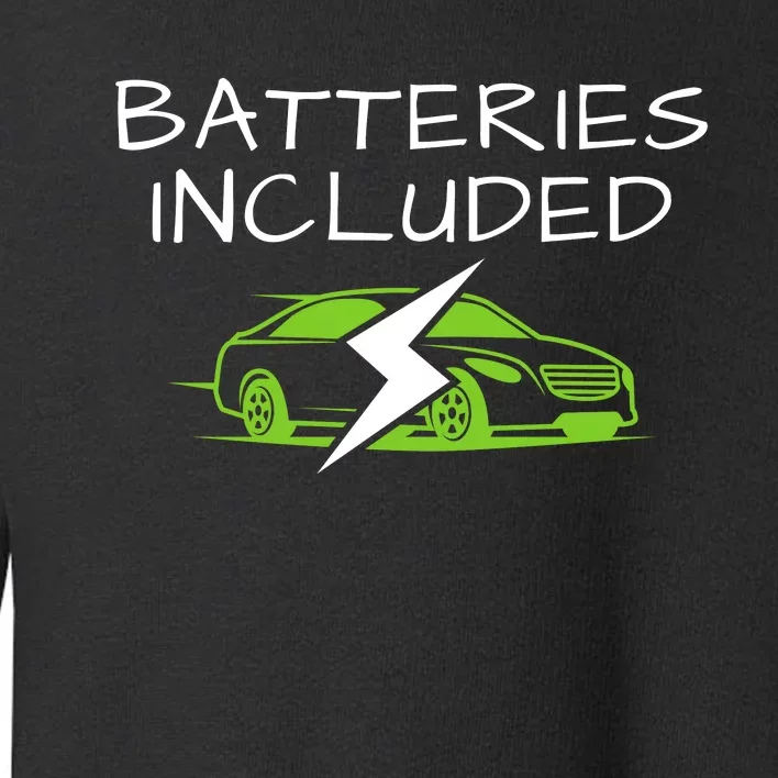 Fully Charged, Electric Powered Cars, Funny Electric Vehicle, EVs Toddler Sweatshirt