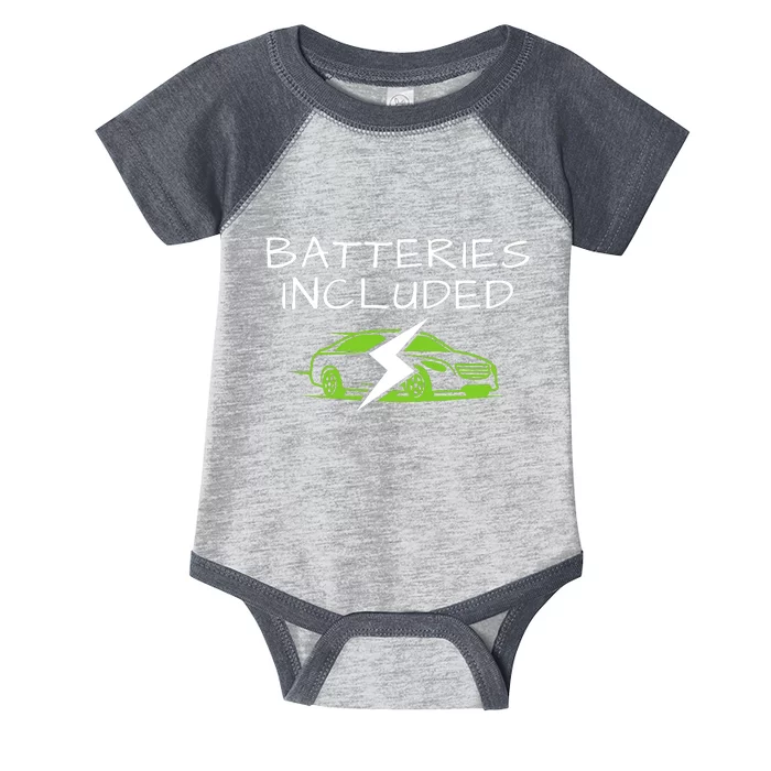 Fully Charged, Electric Powered Cars, Funny Electric Vehicle, EVs Infant Baby Jersey Bodysuit