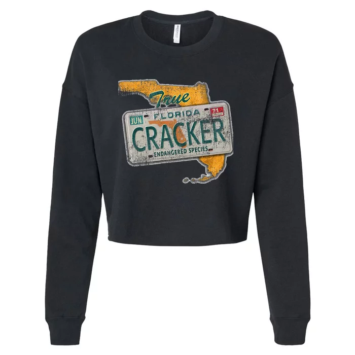 Florida Cracker Endangered Species Florida Native Cropped Pullover Crew