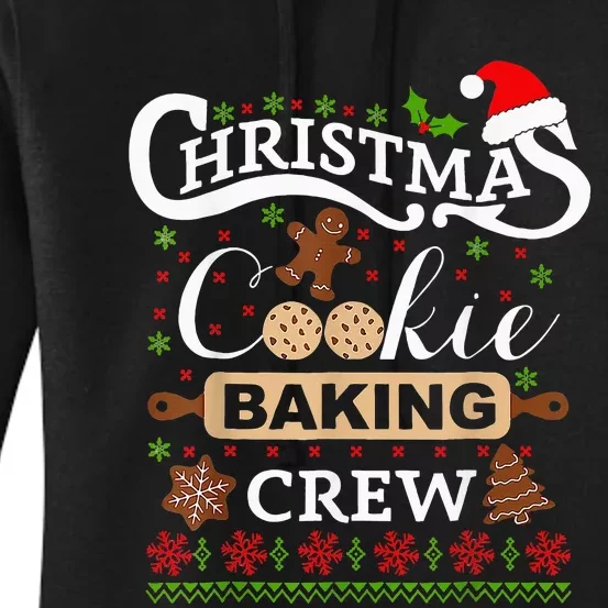 Funny Cookie Exchange Team Xmas Gifts Christmas Baking Crew Women's Pullover Hoodie