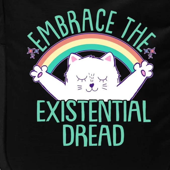 Funny Cat Embrace The Existential Dread Impact Tech Backpack