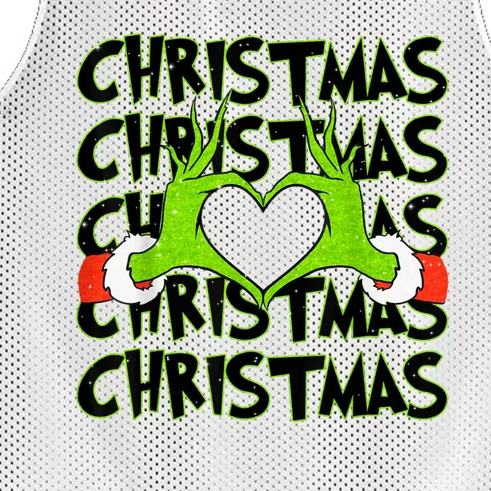 Funny Christmas Elf Christmas For Kids Mesh Reversible Basketball Jersey Tank