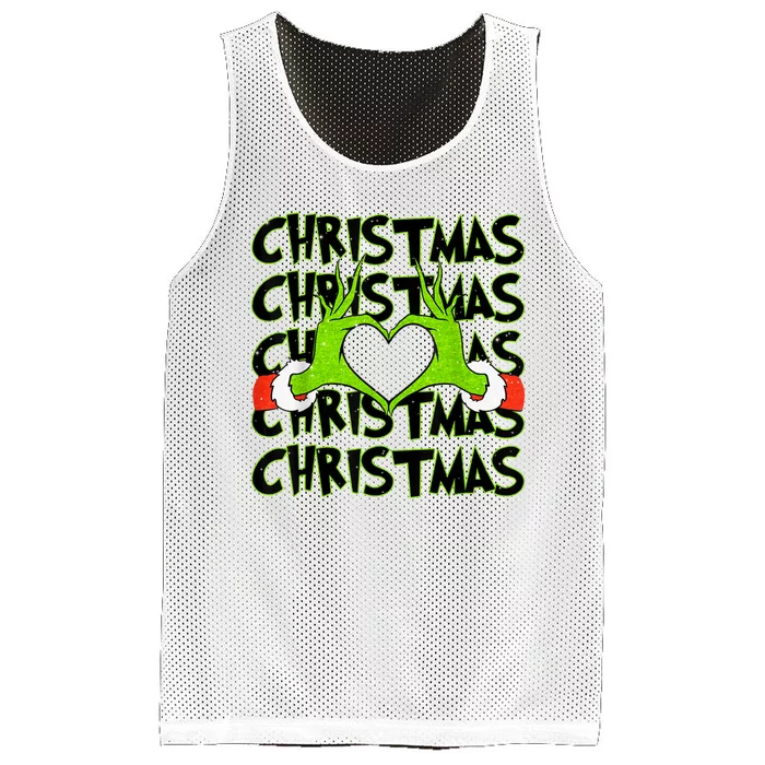 Funny Christmas Elf Christmas For Kids Mesh Reversible Basketball Jersey Tank