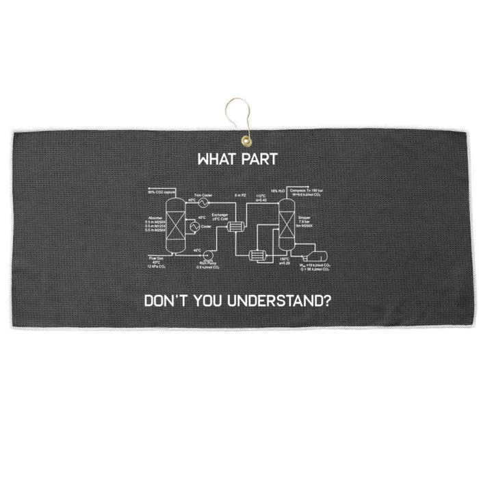 Funny Chemical Engineer Funny Gift Chemical Engineering Large Microfiber Waffle Golf Towel